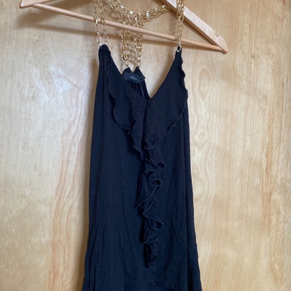 Black tank with chain sleeves - Picture 4 of 6
